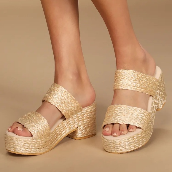 Beach by Matisse Platform Raffia Sandal - Picture 2 of 8